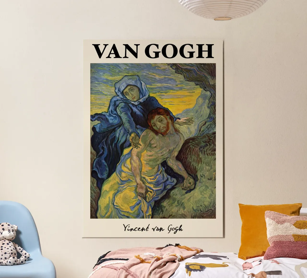 Van Gogh: Pietà - Expressive Post-Impressionist Devotion carta hahnemühle da NorwesClub
