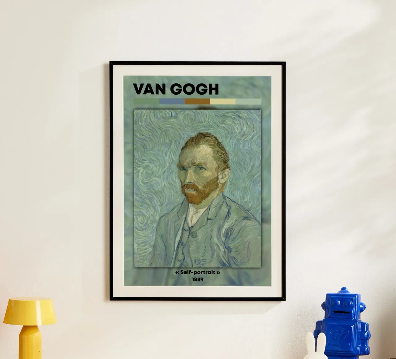 Van Gogh : Autoportrait (1889) - Masterpi post-impressionniste poster de NorwesClub