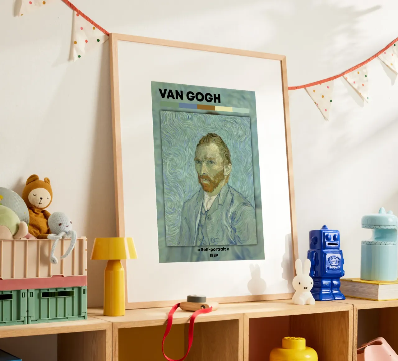 Van Gogh : Autoportrait (1889) - Masterpi post-impressionniste poster de NorwesClub