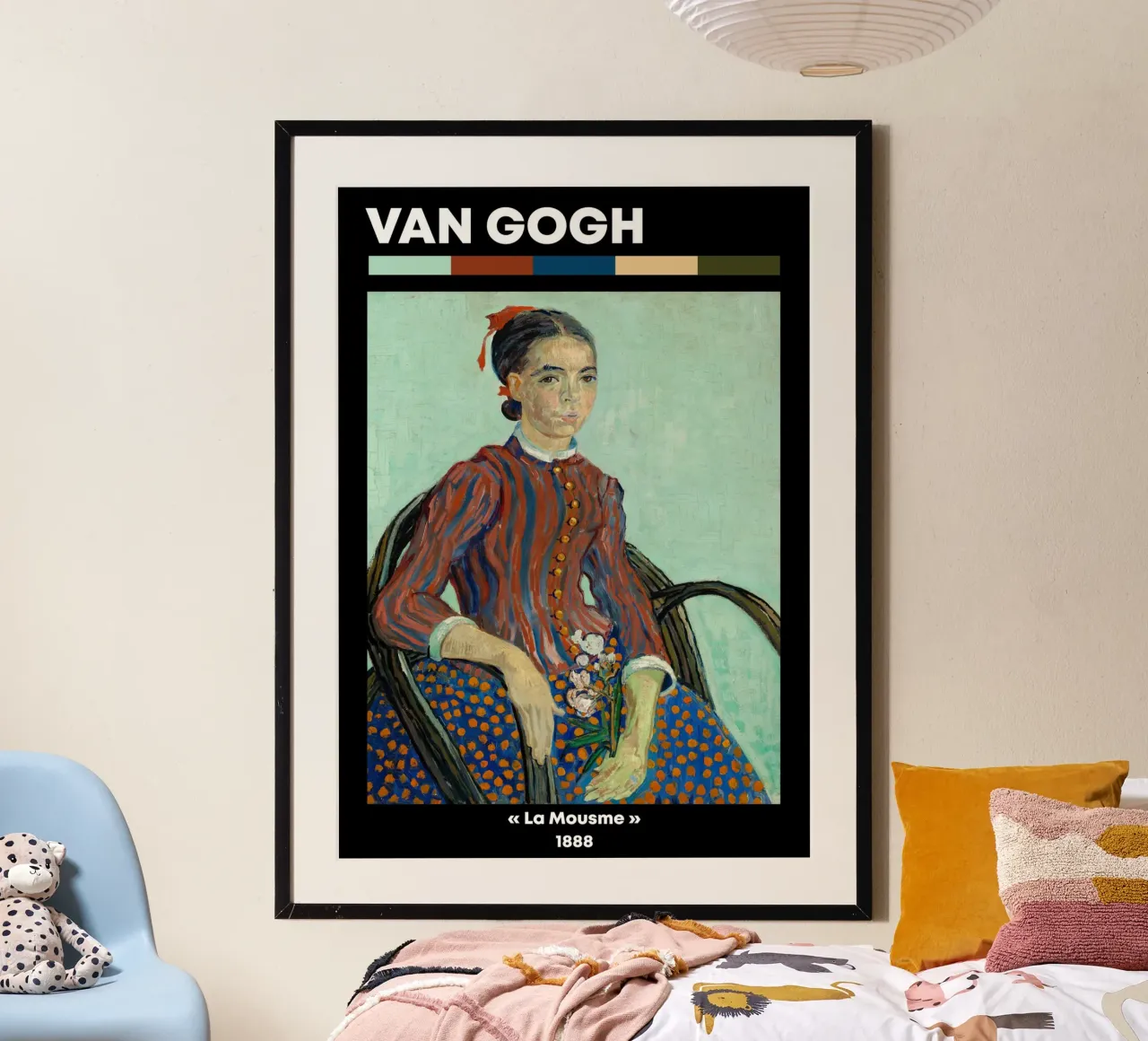 Van Gogh: Die Mousmé (1888) - Post-Impressionist, Porträt Poster von NorwesClub