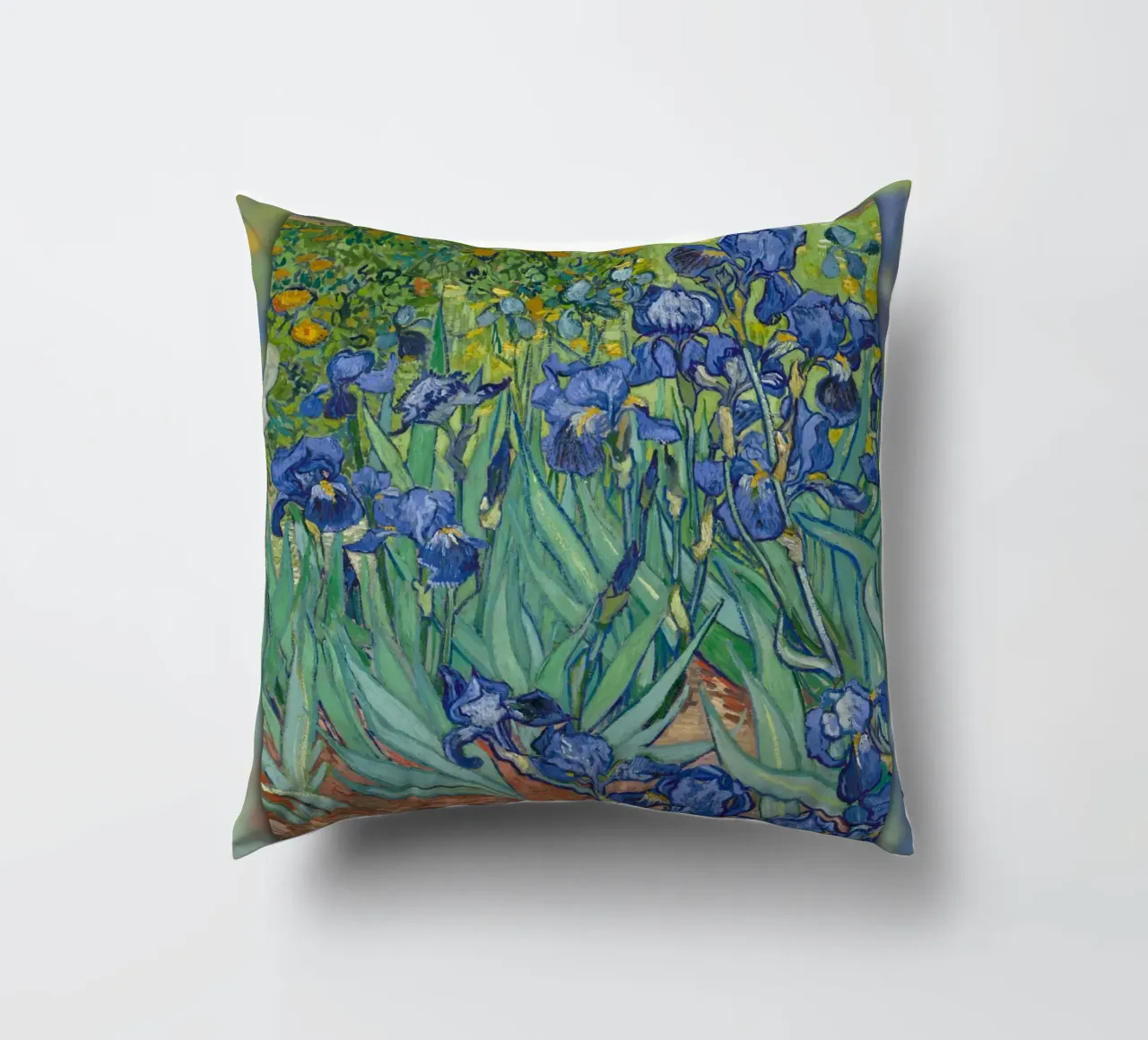Van Gogh: Irises (1889) - Postimpresionista, Floral, Naturaleza cojín de NorwesClub
