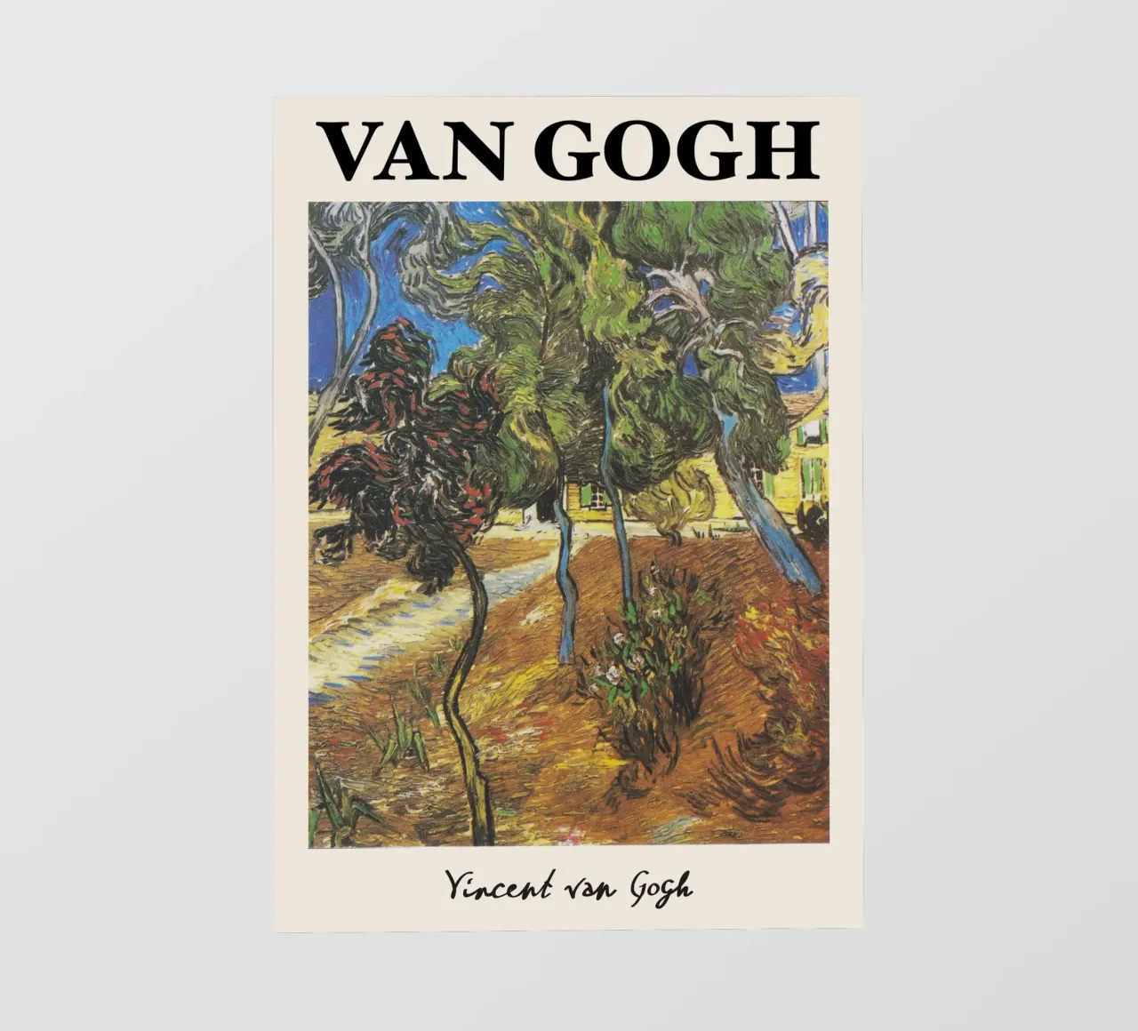 Alberi in giardino" di Van Gogh - Post-Impressionismo Arte Pr telo in pvc da NorwesClub