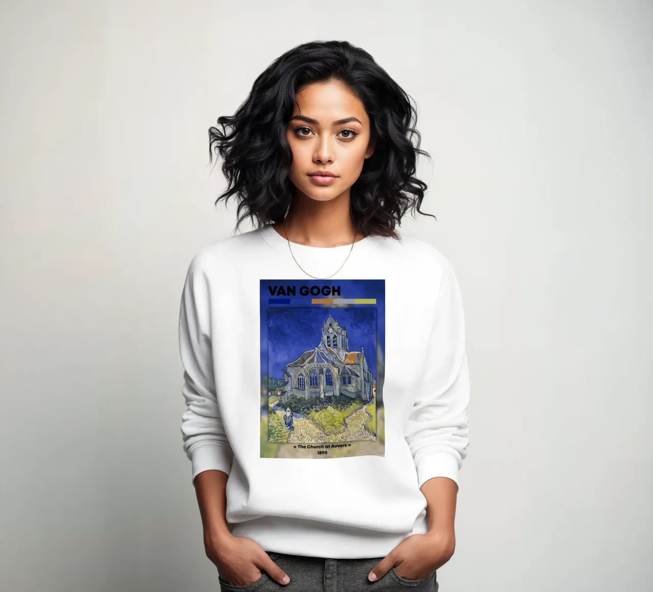 La "Chiesa di Auvers" di Van Gogh: un punto di riferimento del post-impressionismo felpa da NorwesClub