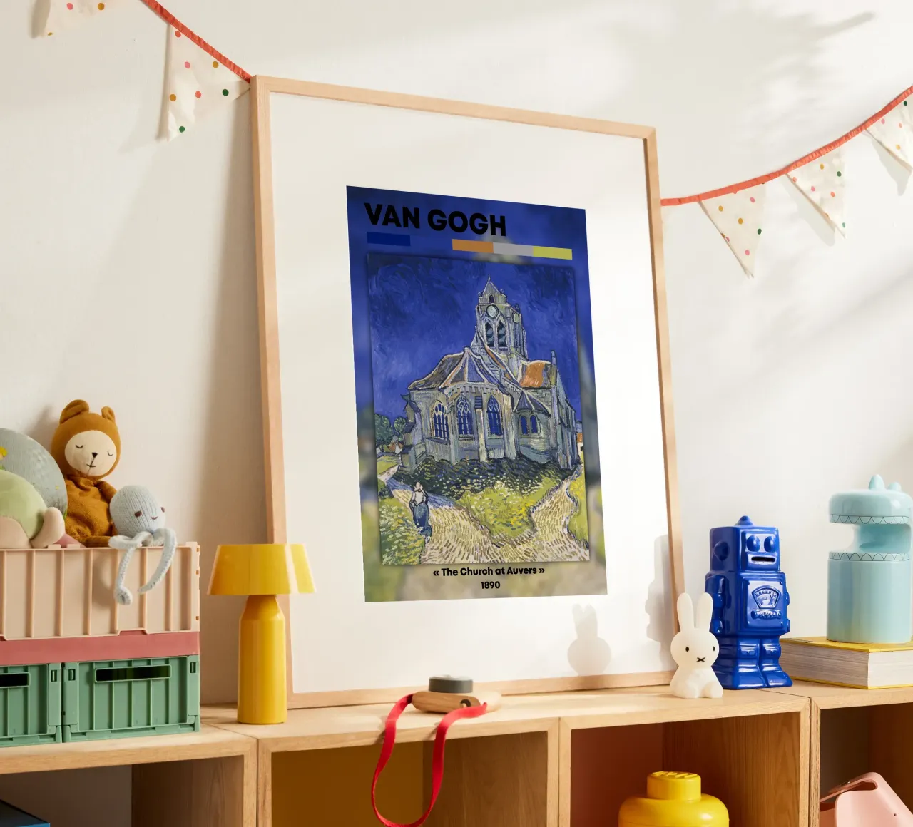 La "Chiesa di Auvers" di Van Gogh: un punto di riferimento del post-impressionismo poster da NorwesClub