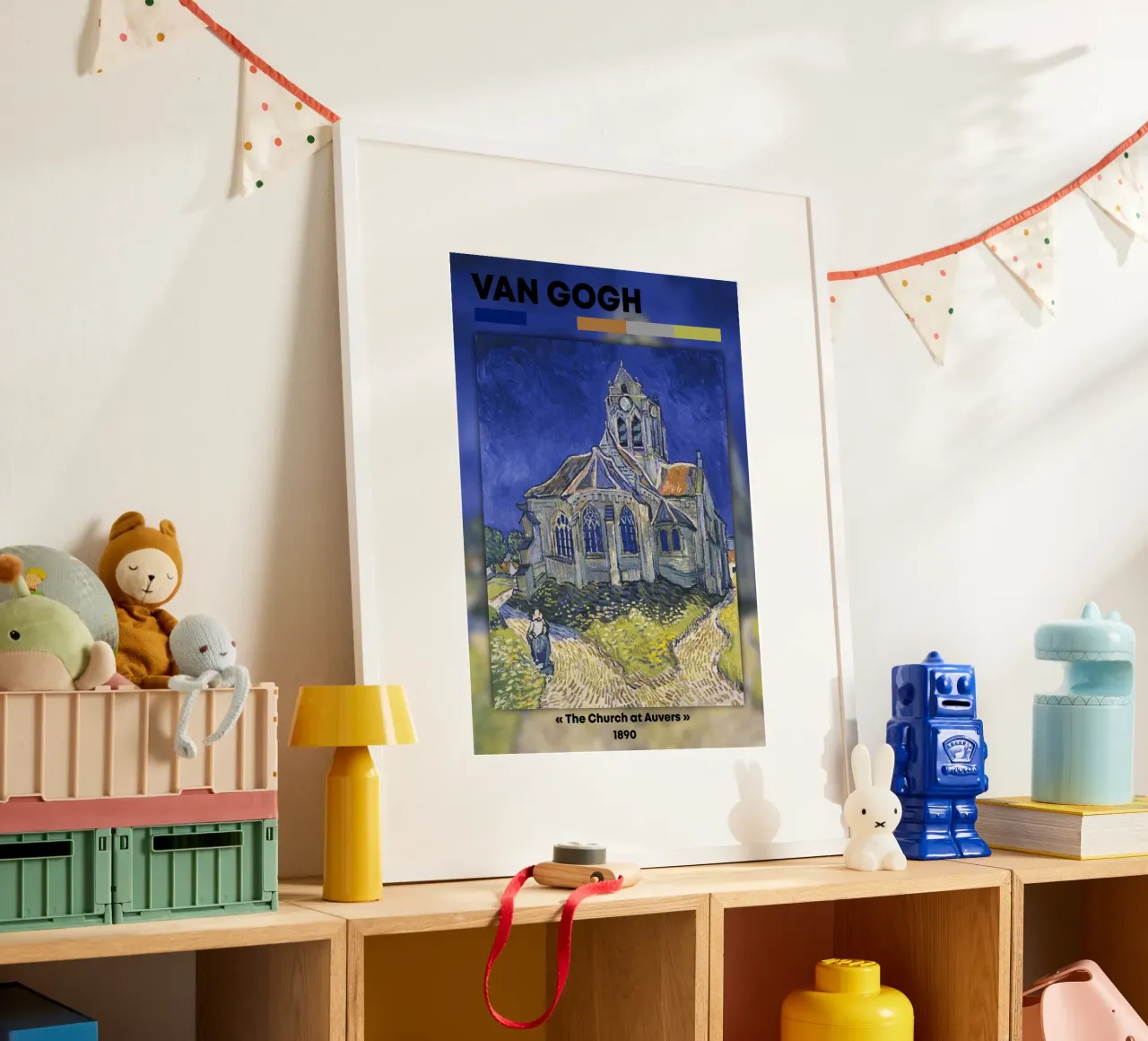 La "Chiesa di Auvers" di Van Gogh: un punto di riferimento del post-impressionismo poster da NorwesClub