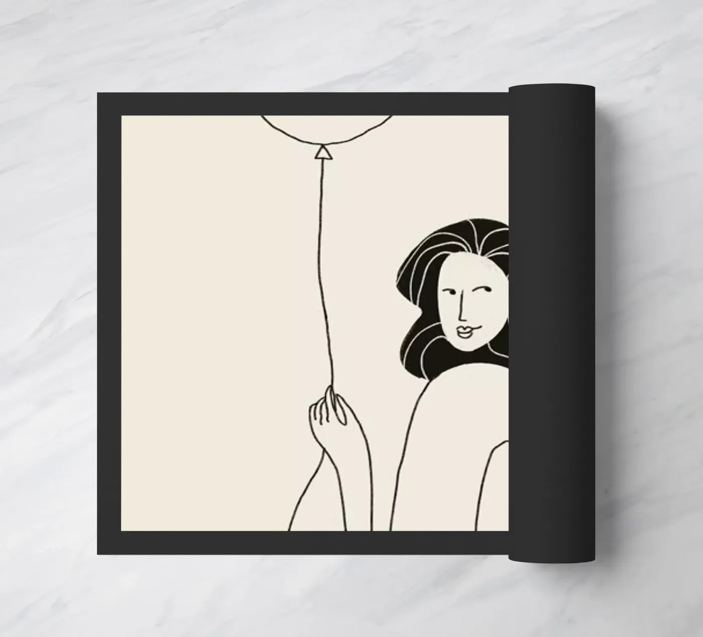 The Lover deurmat van Graphite