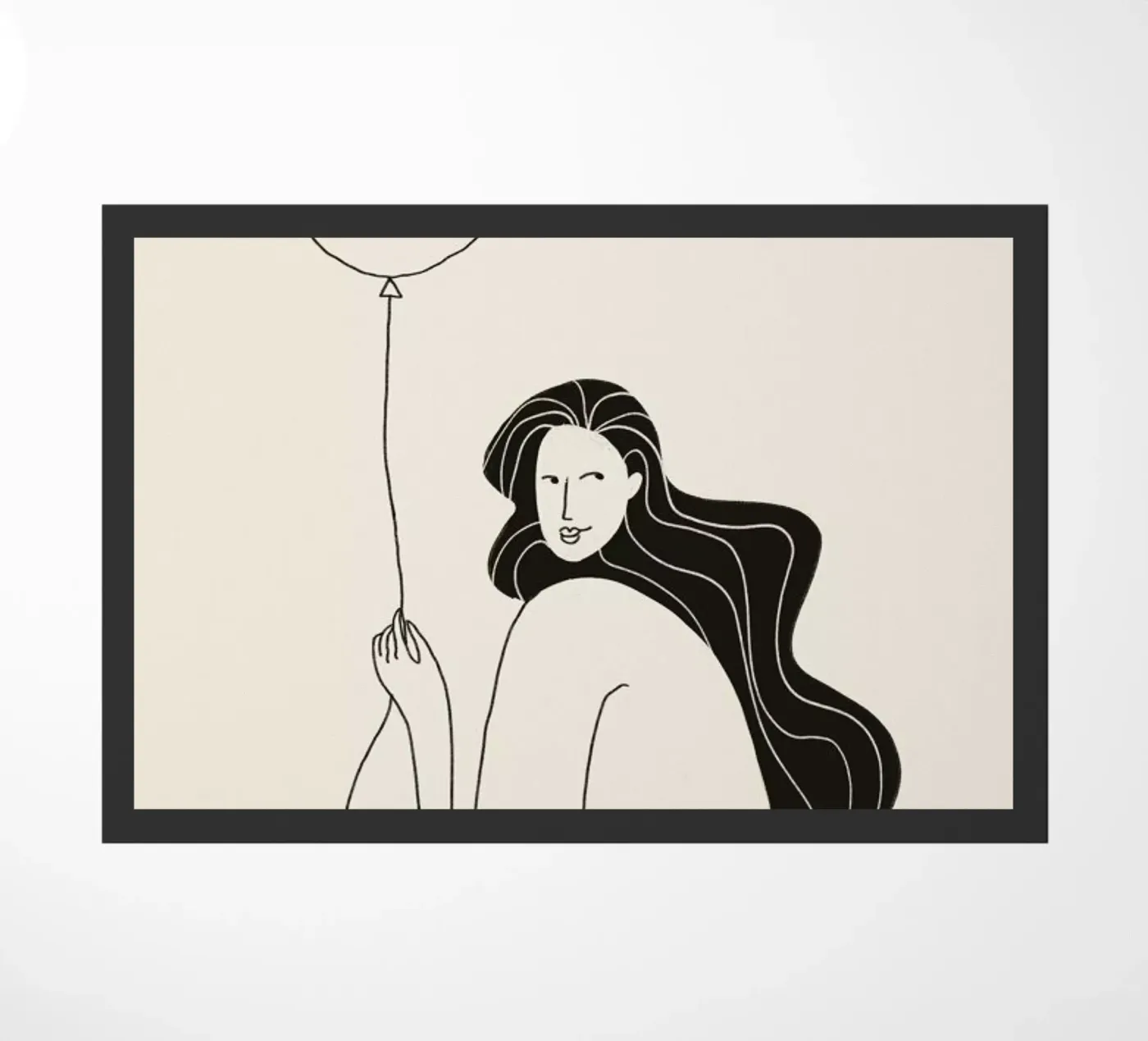 The Lover deurmat van Graphite