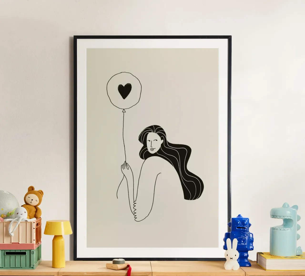 The Lover poster con telaio in plastica da Graphite