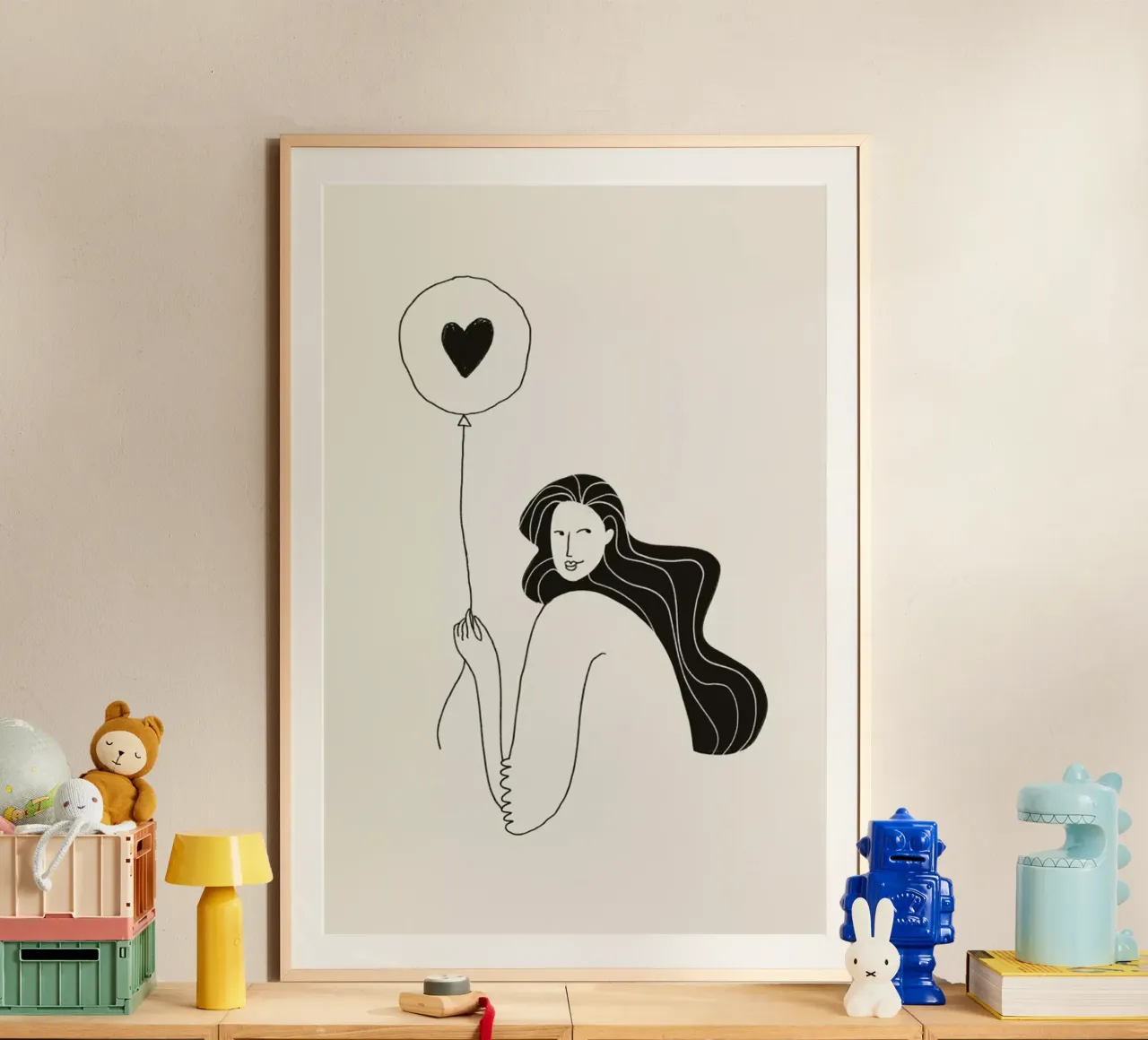 The Lover poster con telaio in plastica da Graphite