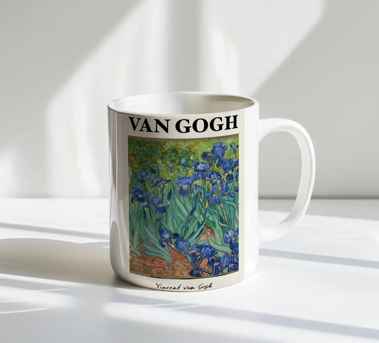 Gli "Iris" di Van Gogh - Vibrante albero floreale post-impressionista tazza in ceramica da NorwesClub
