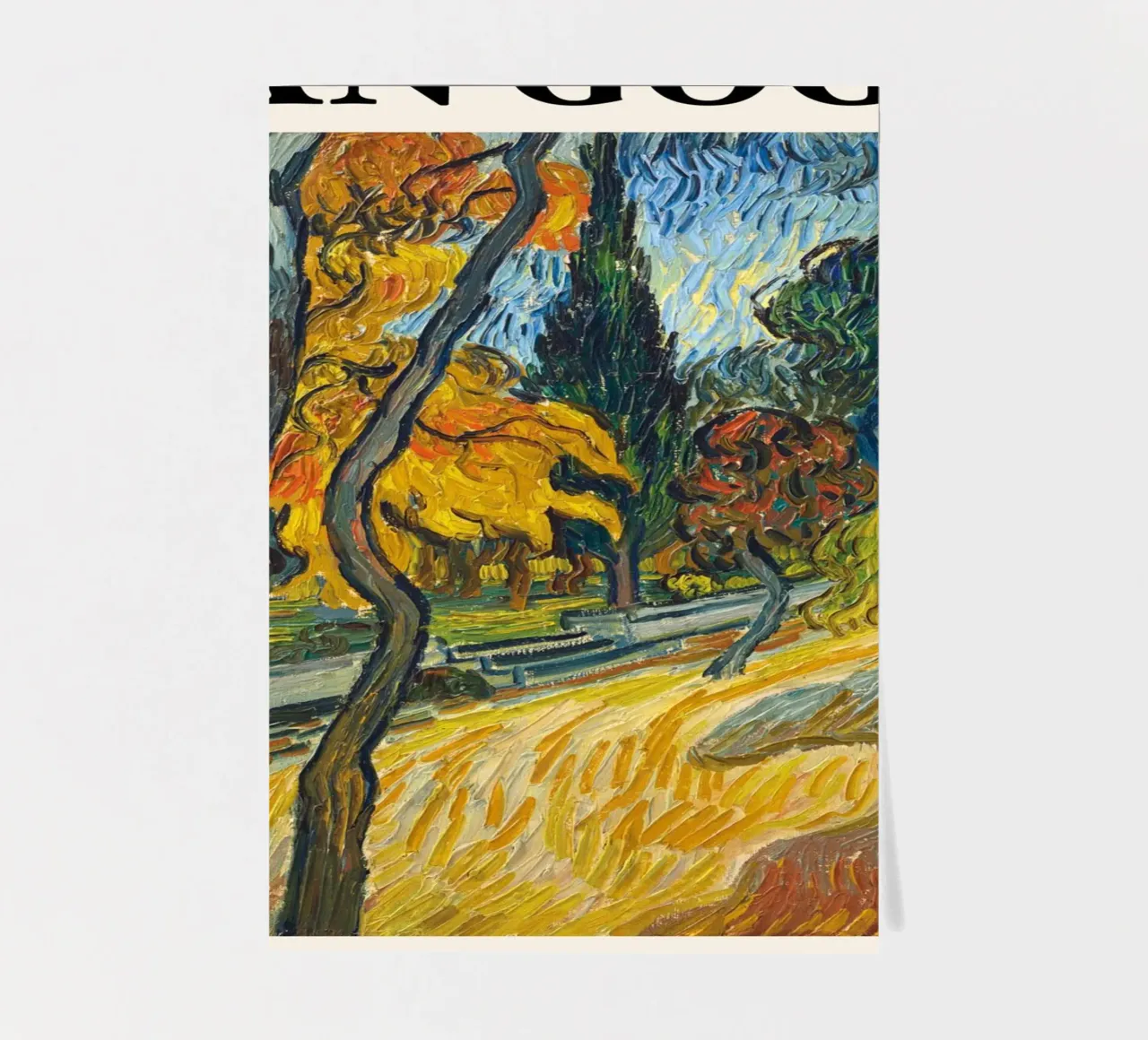 Van Gogh "Trees in the Garden" - Dynamic Post-Impressionist sticker sheet by NorwesClub