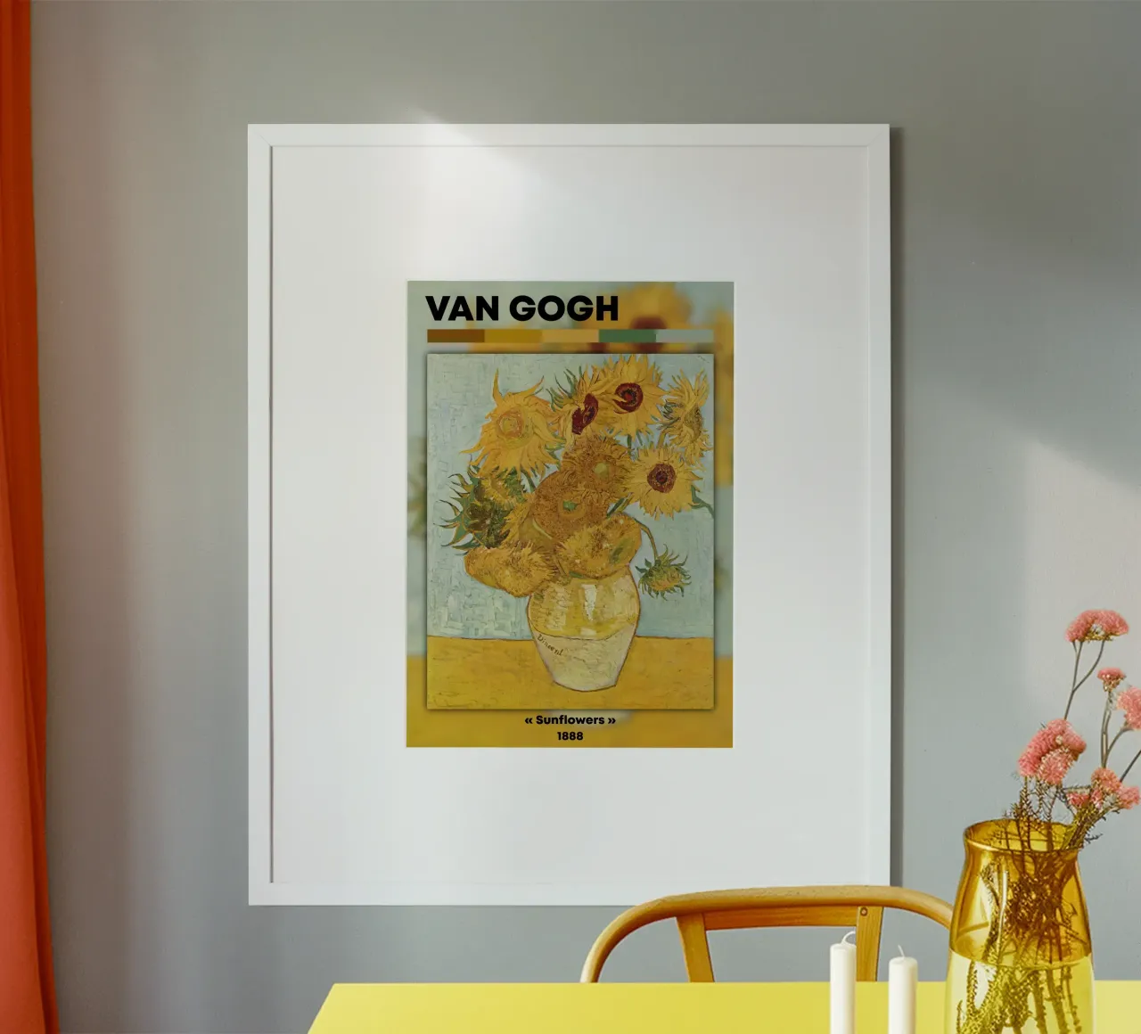 I "Girasoli" di Van Gogh: icona del floreale post-impressionista A poster con telaio in alluminio da NorwesClub