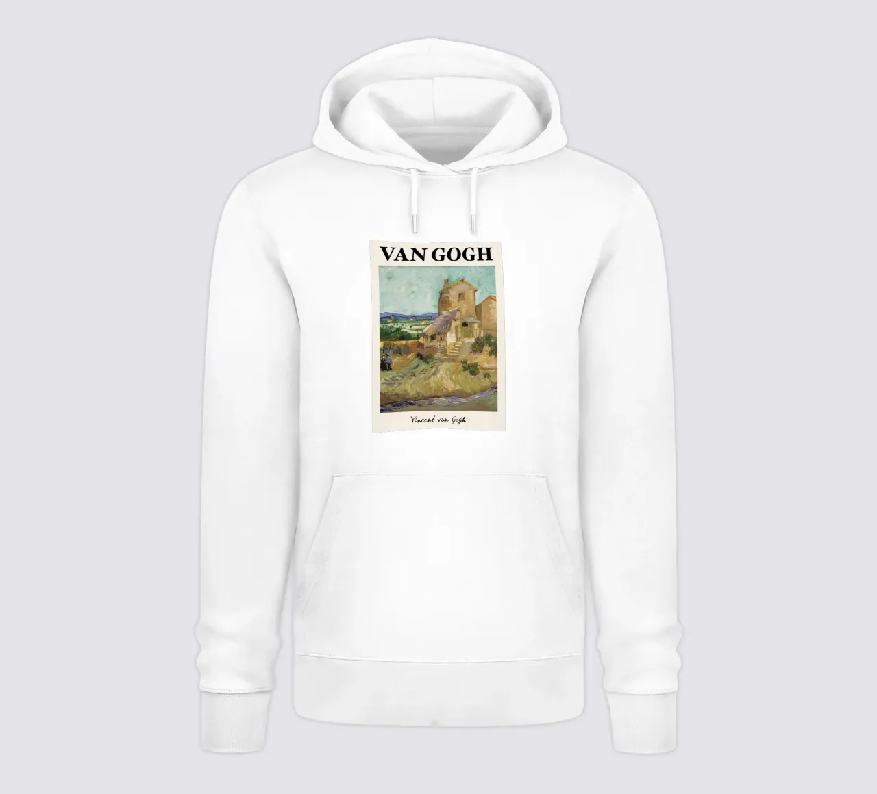 "Il vecchio mulino" di Van Gogh - Paesaggio rustico post-impressionista felpa con cappuccio da NorwesClub