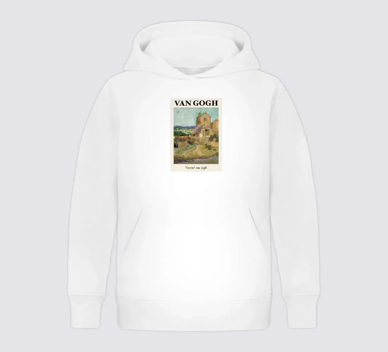 Van Gogh's "The Old Mill" - Rustic Post-Impressionist Landsc kids hoodie by NorwesClub