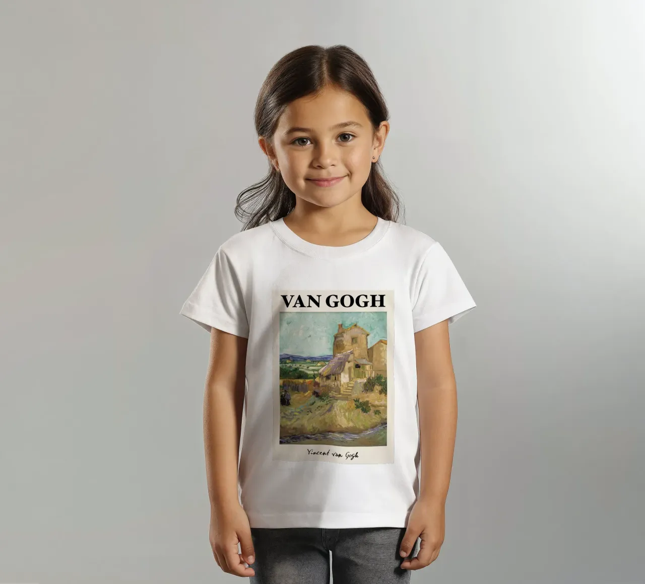 Van Gogh's "The Old Mill" - Rustic Post-Impressionist Landsc kids t-shirt by NorwesClub