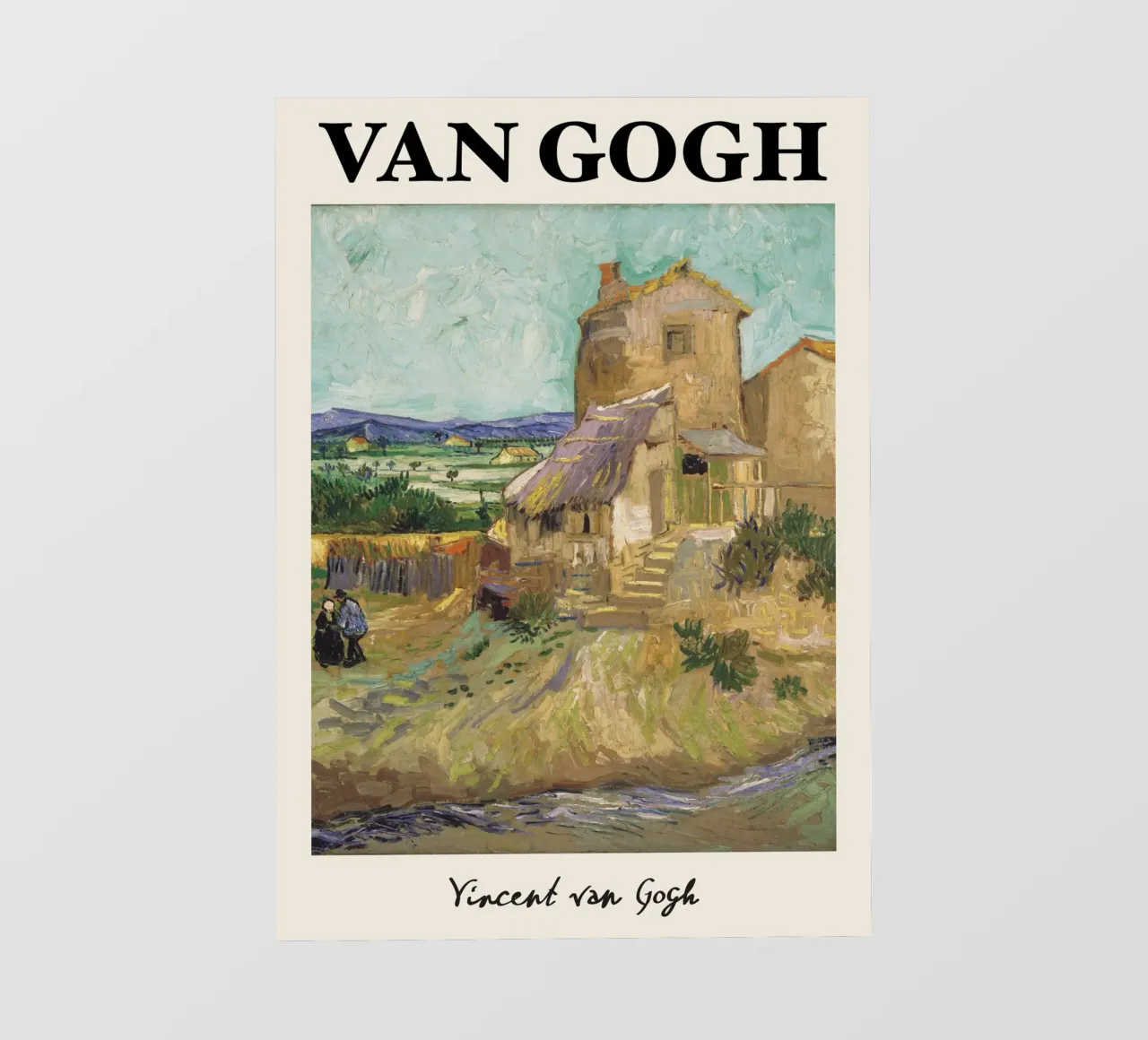 Van Gogh's "De oude molen" - Rustiek postimpressionistisch landschapsc fotobehang van NorwesClub