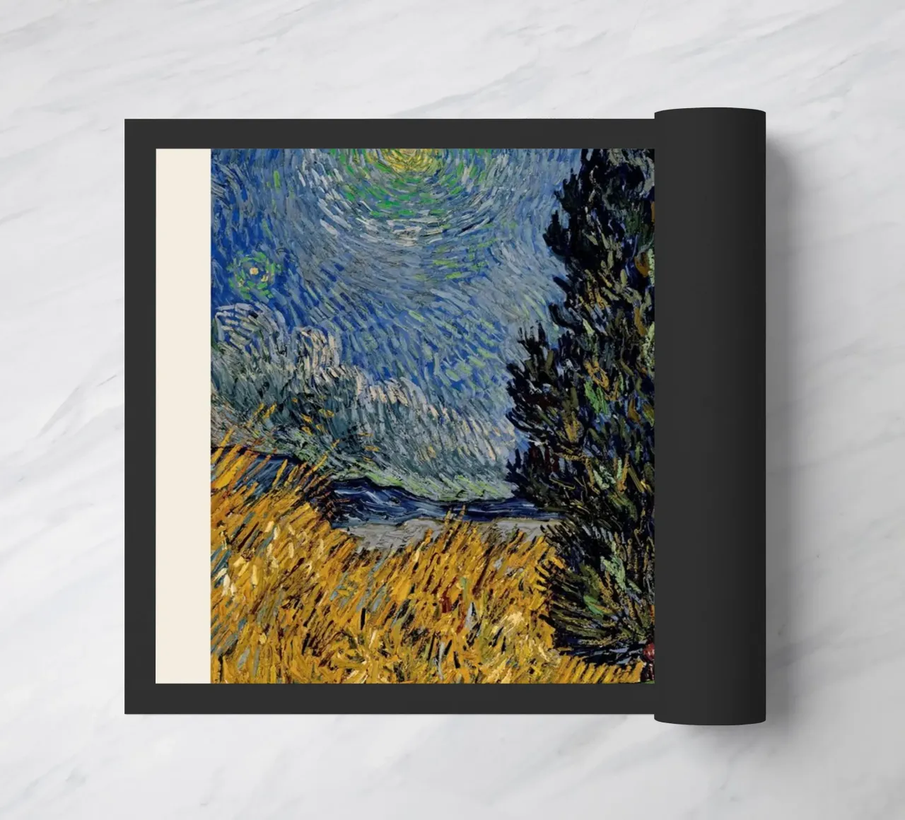 La "Strada con cipresso e stella" di Van Gogh - Post-impressionista zerbino da NorwesClub
