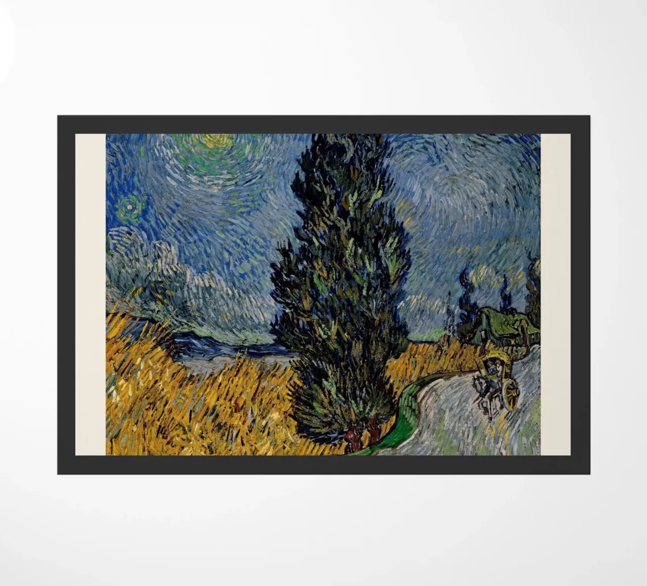 La "Strada con cipresso e stella" di Van Gogh - Post-impressionista zerbino da NorwesClub