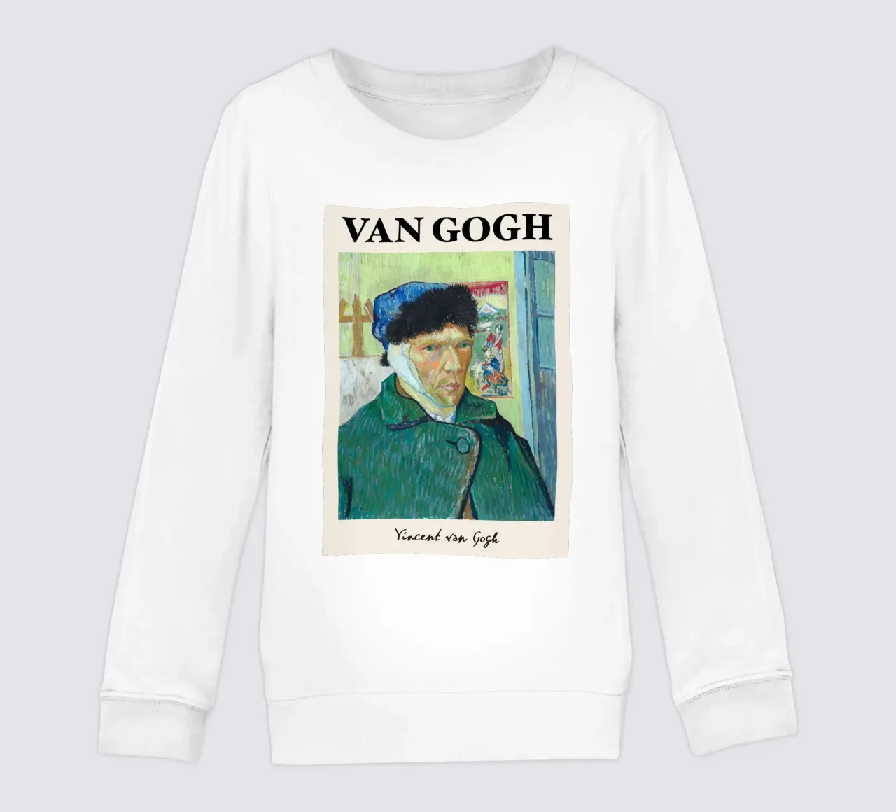 Van Gogh "Autoritratto con orecchio bendato" - Intenso post-Im felpa bambino da NorwesClub