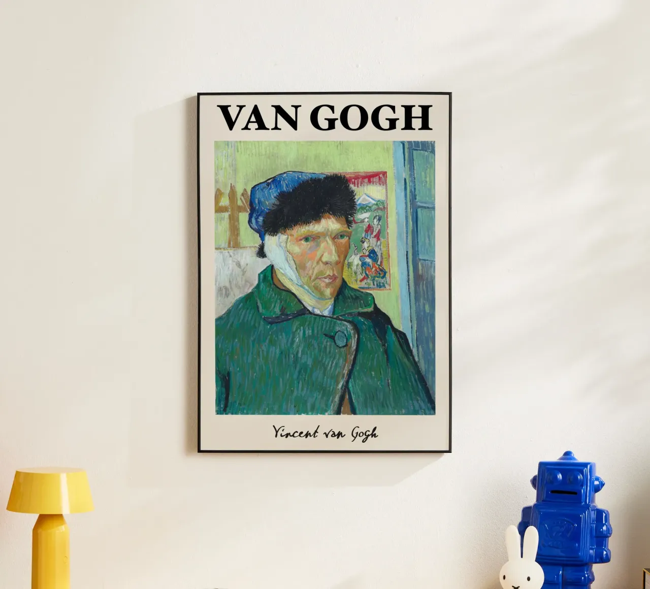 Van Gogh "Autoritratto con orecchio bendato" - Intenso post-Im alluminio dibond da NorwesClub