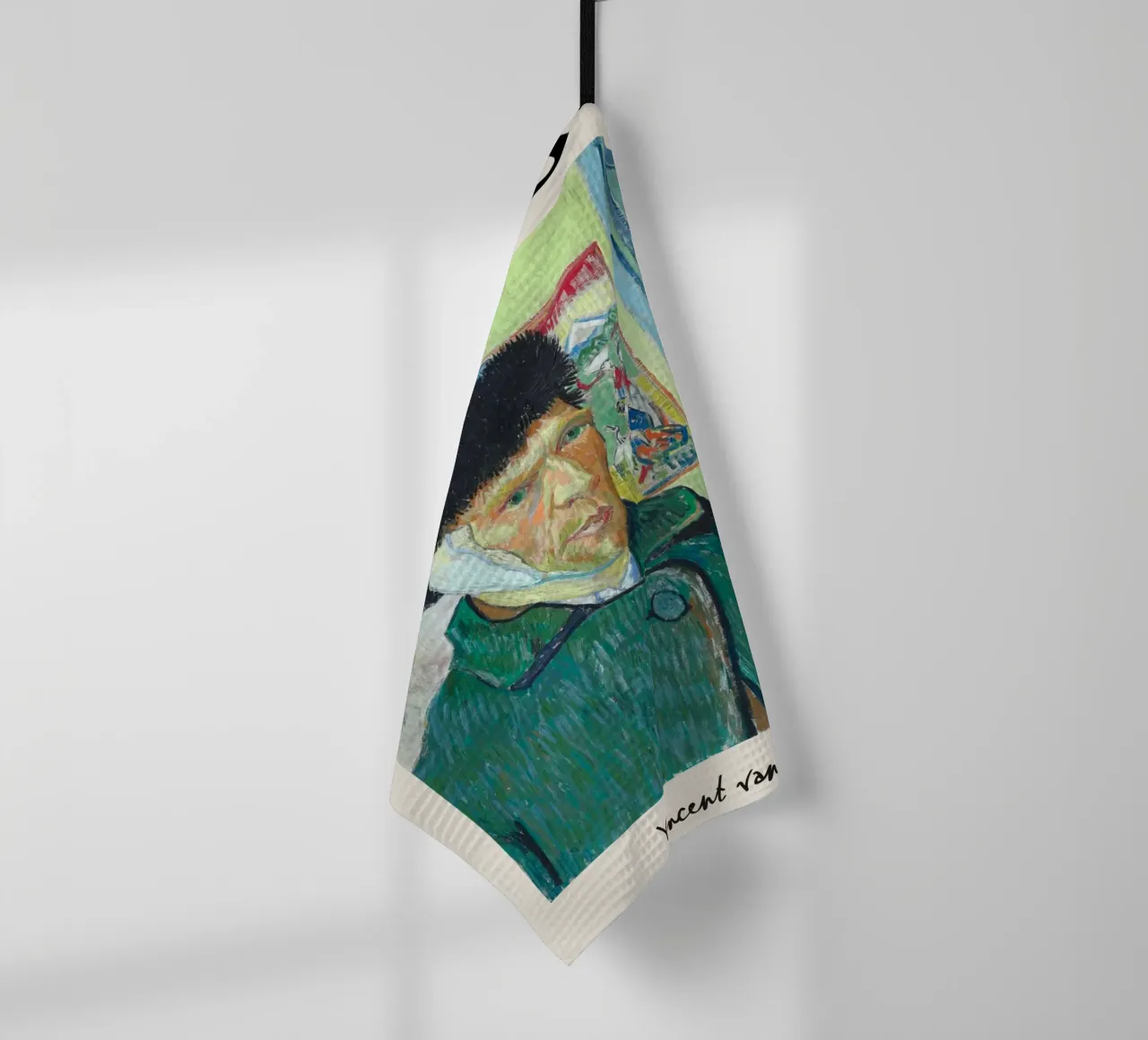 Van Gogh "Autoritratto con orecchio bendato" - Intenso post-Im canovaccio da cucina da NorwesClub