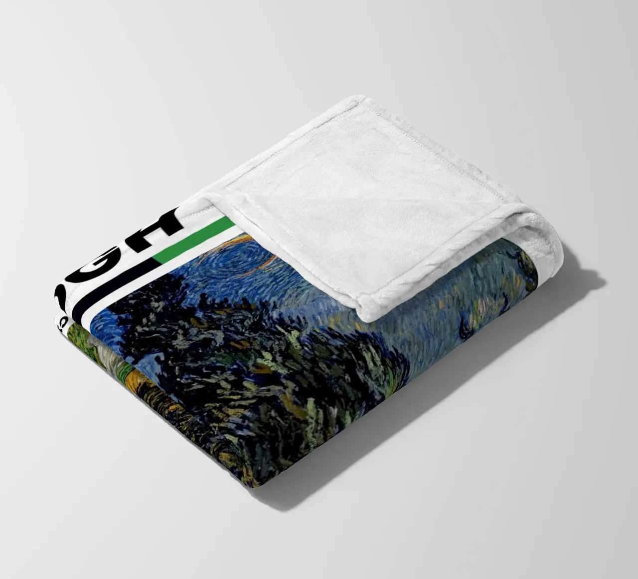 Van Gogh "Strada con cipresso e stella" - Post-Impressione iconica coperta in pile da NorwesClub
