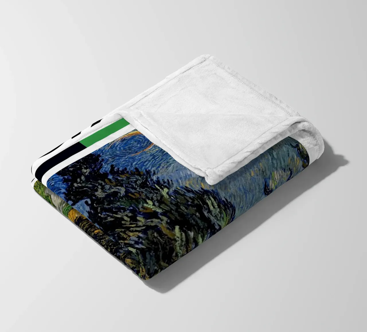 Van Gogh "Strada con cipresso e stella" - Post-Impressione iconica coperta in pile da NorwesClub