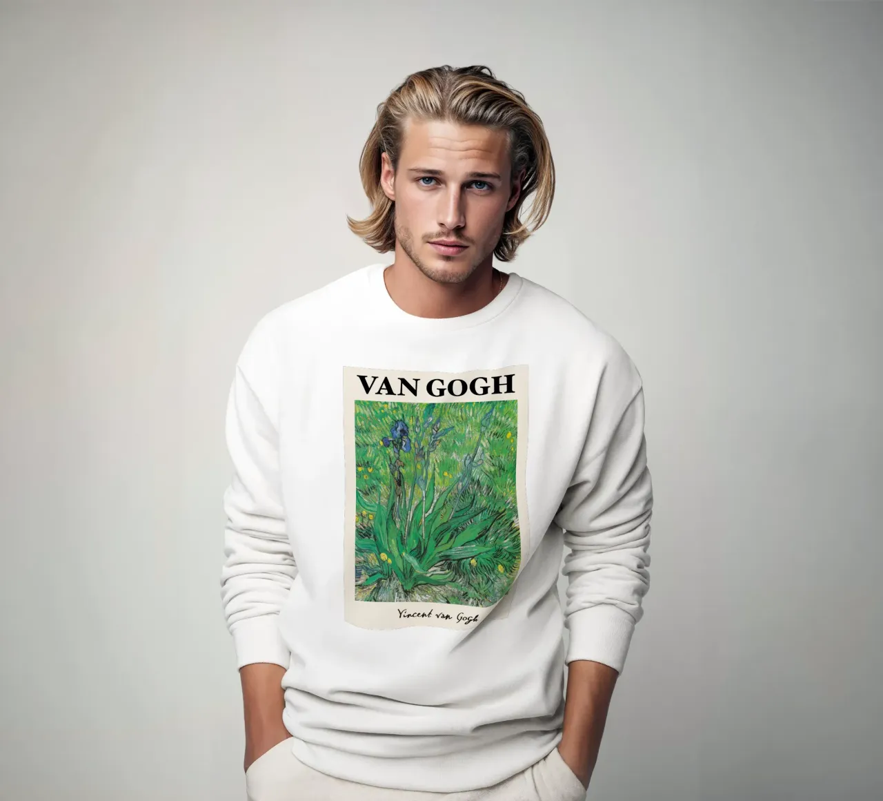 Gli "Iris" di Van Gogh - Espressivo floreale post-impressionista A felpa da NorwesClub