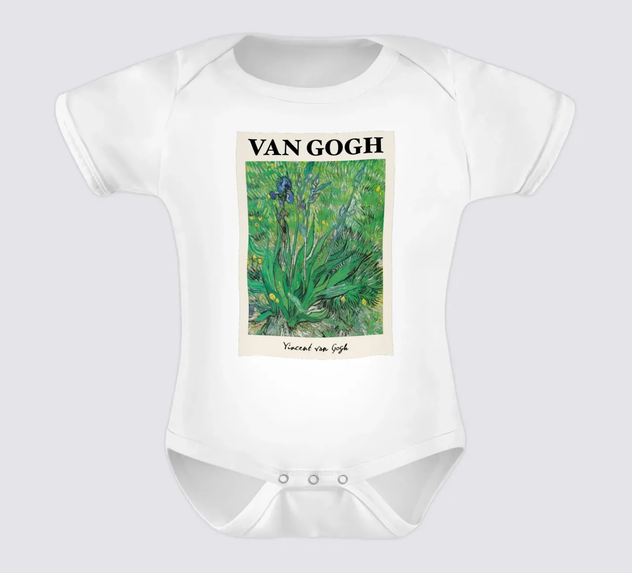 Les "iris" de Van Gogh - Une fleur expressive post-impressionniste A body bébé de NorwesClub
