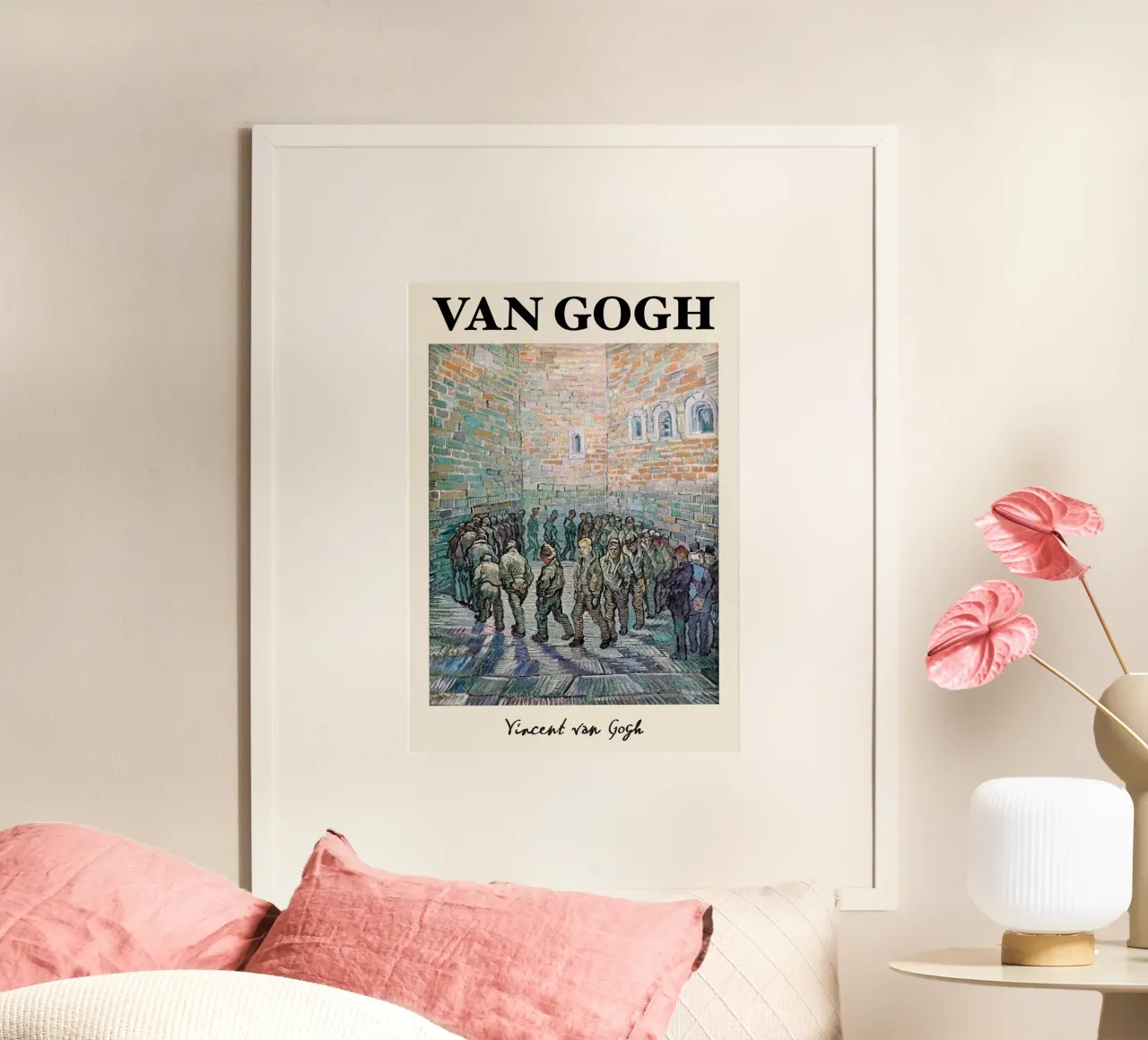 I "Prigionieri che si esercitano" di Van Gogh: un suggestivo post-Impressio poster da NorwesClub