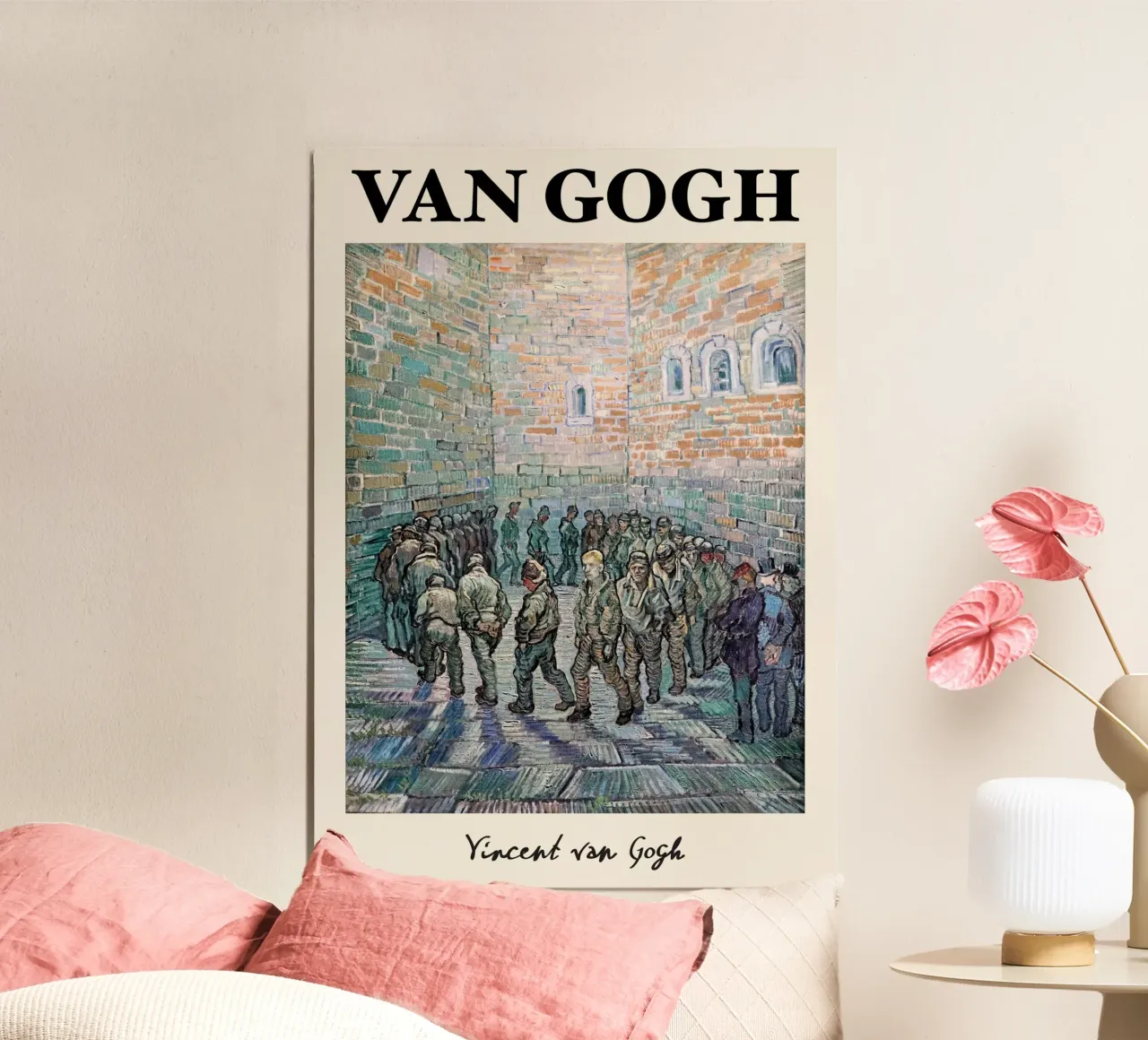 I "Prigionieri che si esercitano" di Van Gogh: un suggestivo post-Impressio poster da NorwesClub