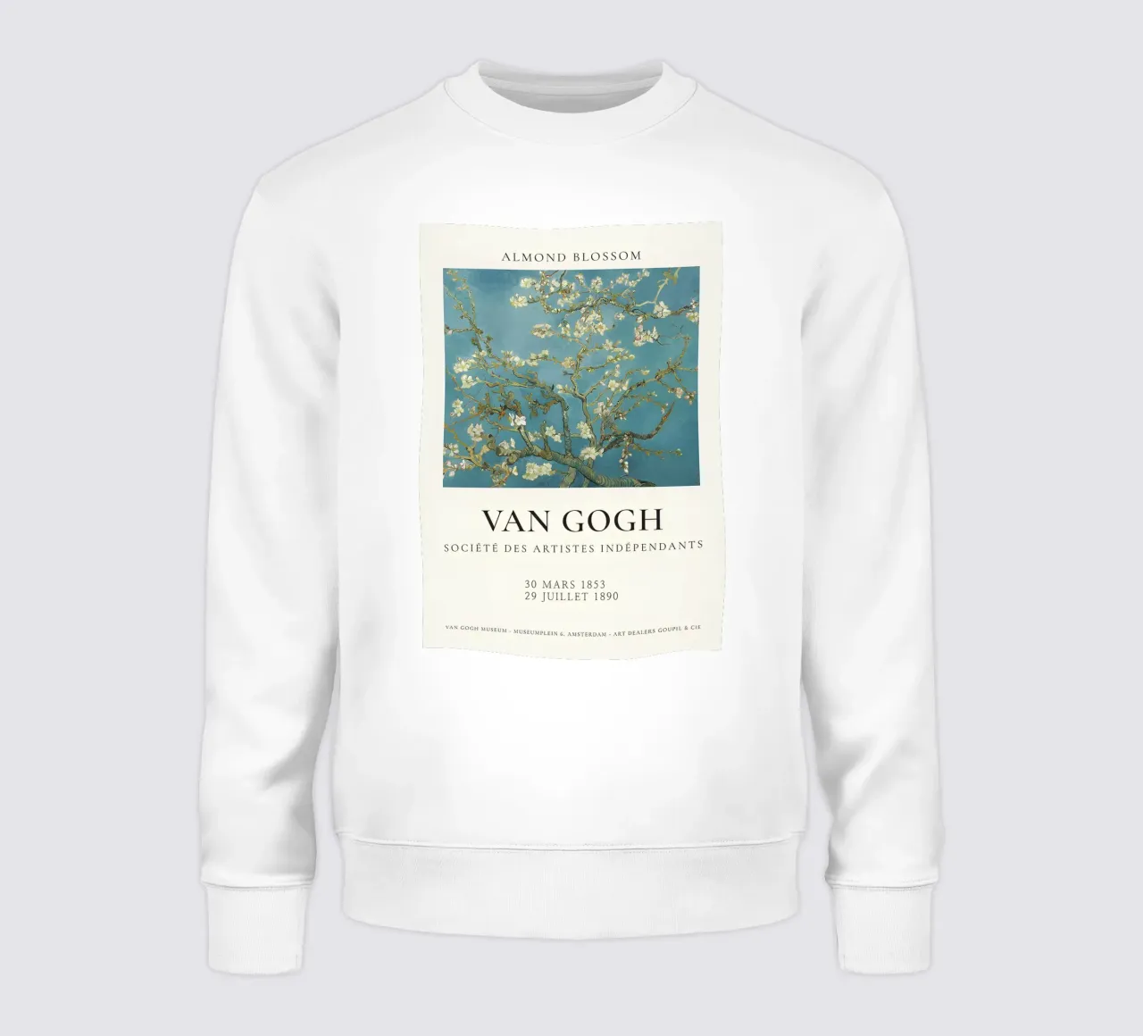 Il "Mandorlo in fiore" di Van Gogh - Sereno fiore post-impressionista felpa da NorwesClub