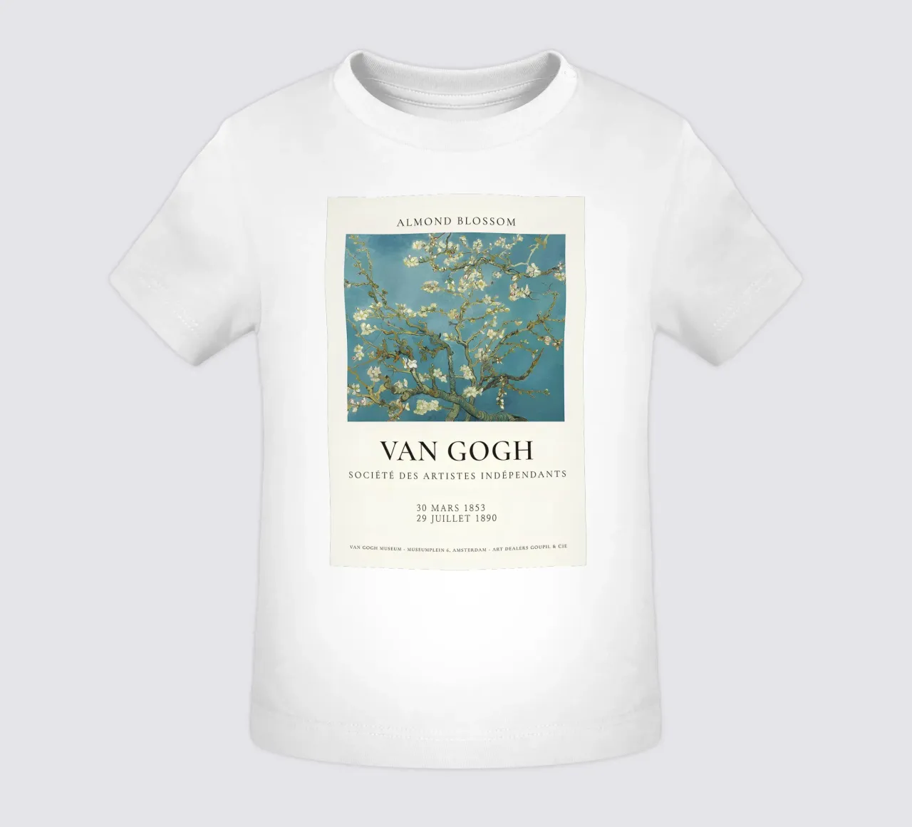 Il "Mandorlo in fiore" di Van Gogh - Sereno fiore post-impressionista maglietta neonato da NorwesClub