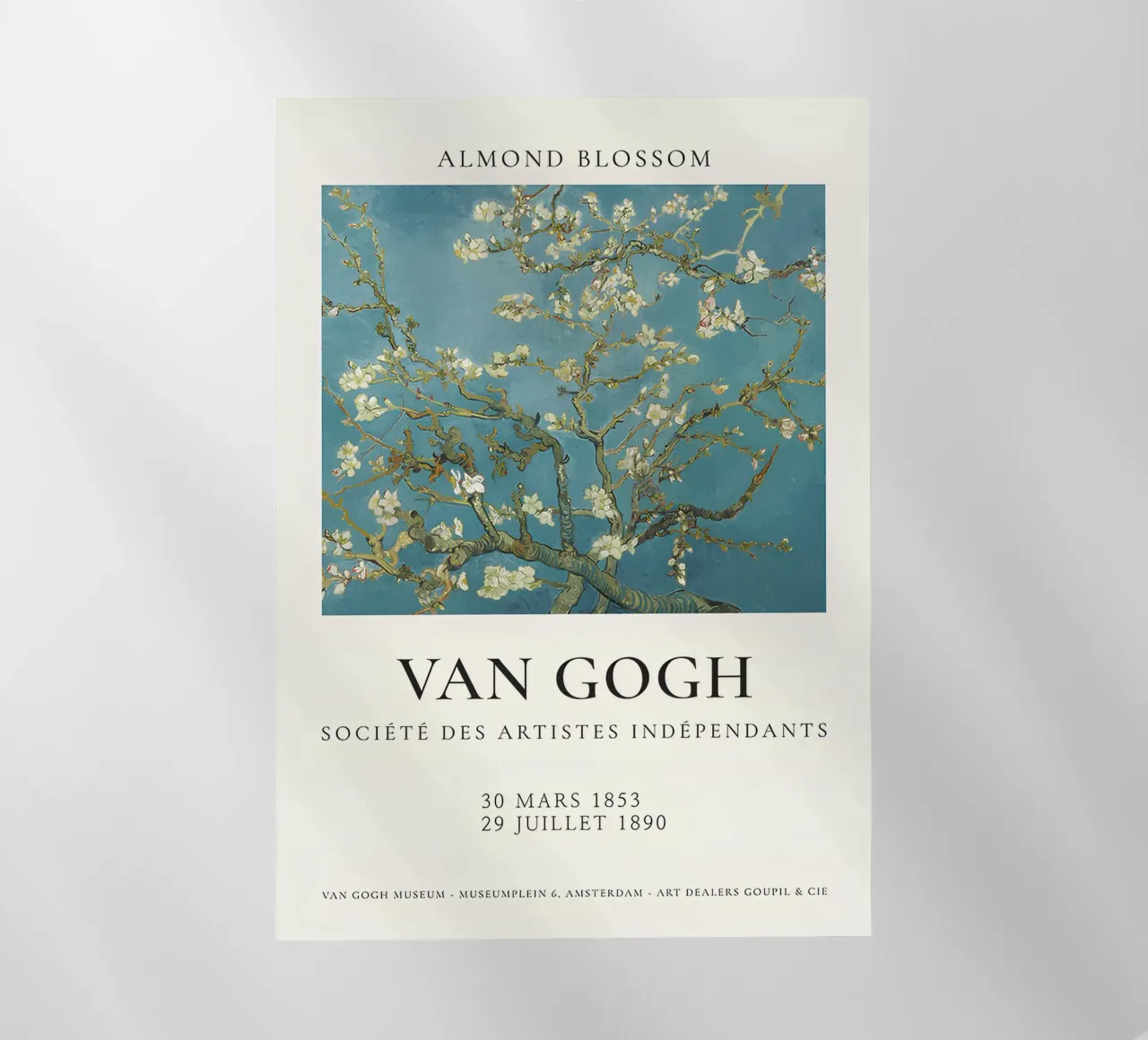 Il "Mandorlo in fiore" di Van Gogh - Sereno fiore post-impressionista pellicola backlit da NorwesClub