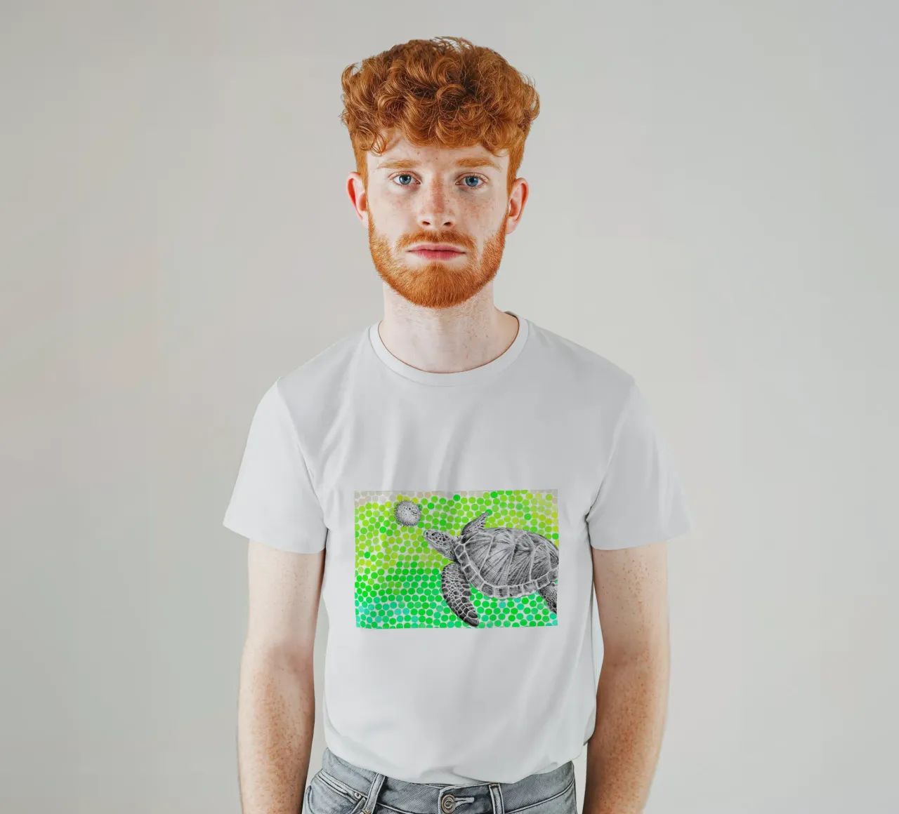 Turtle and Pufferfish t-shirt da Eric Fan