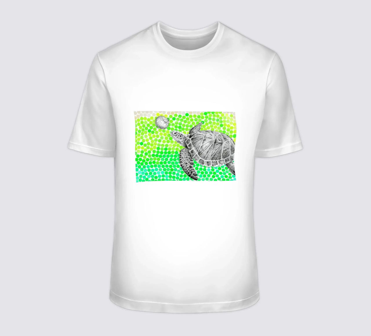 Turtle and Pufferfish t-shirt da Eric Fan