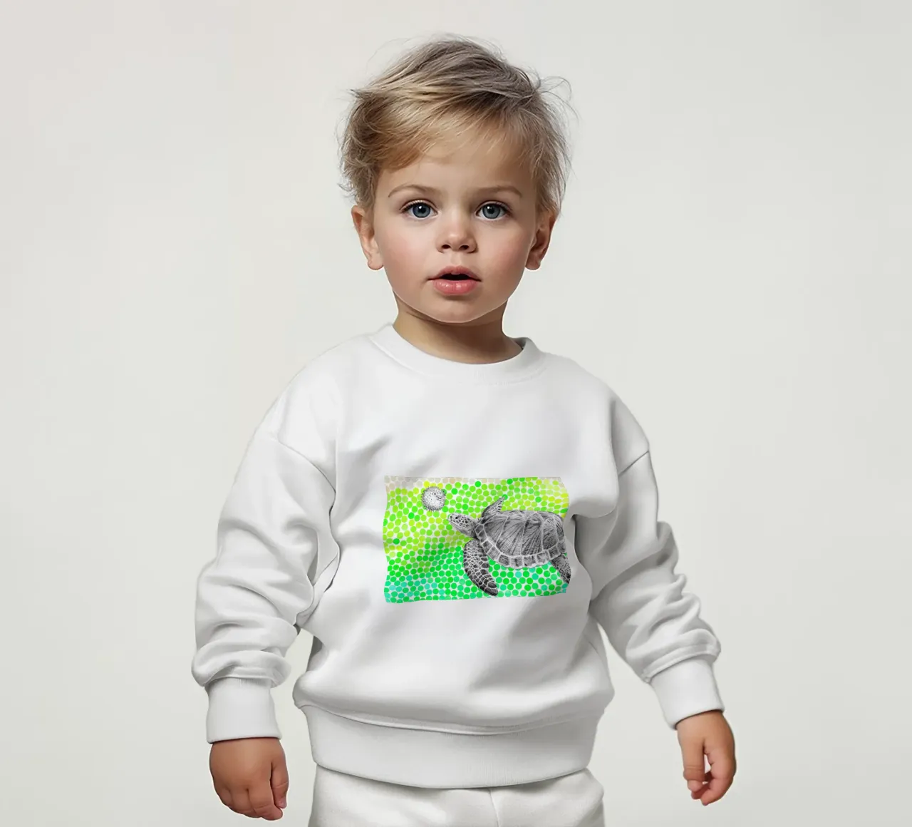Turtle and Pufferfish felpa neonato da Eric Fan