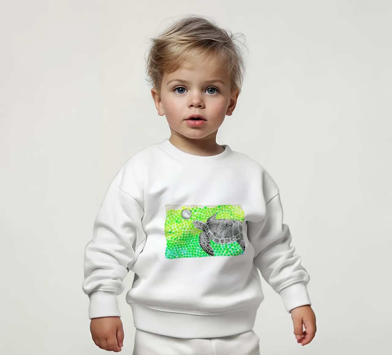 Turtle and Pufferfish sweat pour bébé de Eric Fan