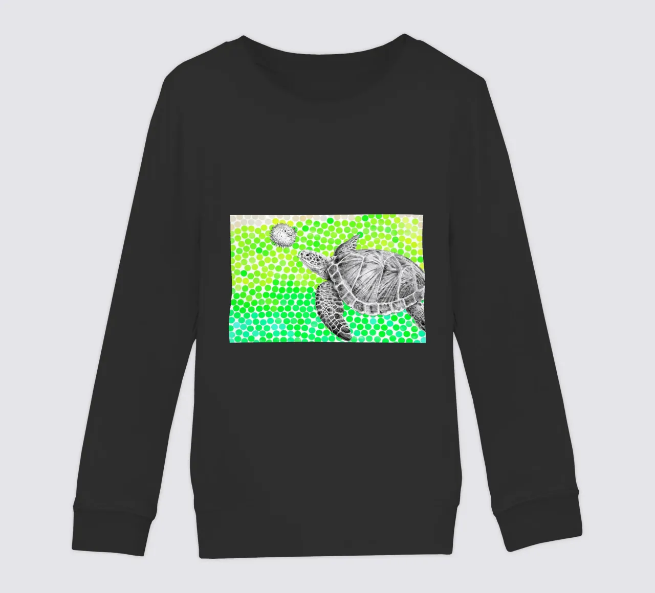 Turtle and Pufferfish felpa bambino da Eric Fan