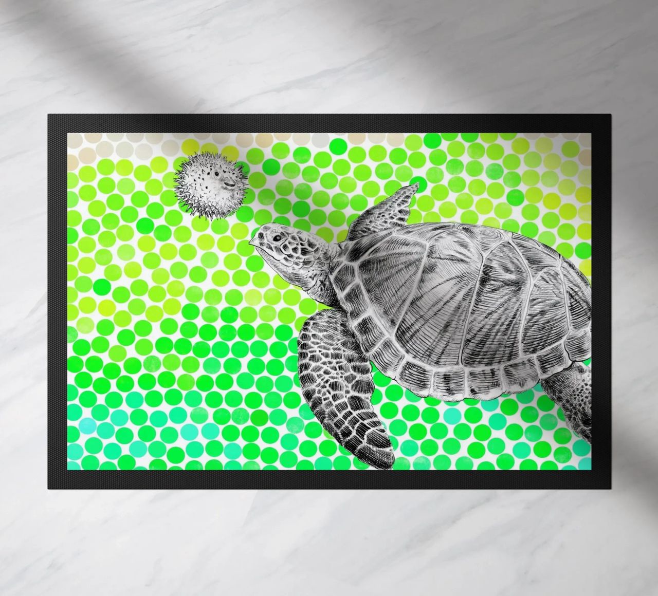 Turtle and Pufferfish zerbino da Eric Fan