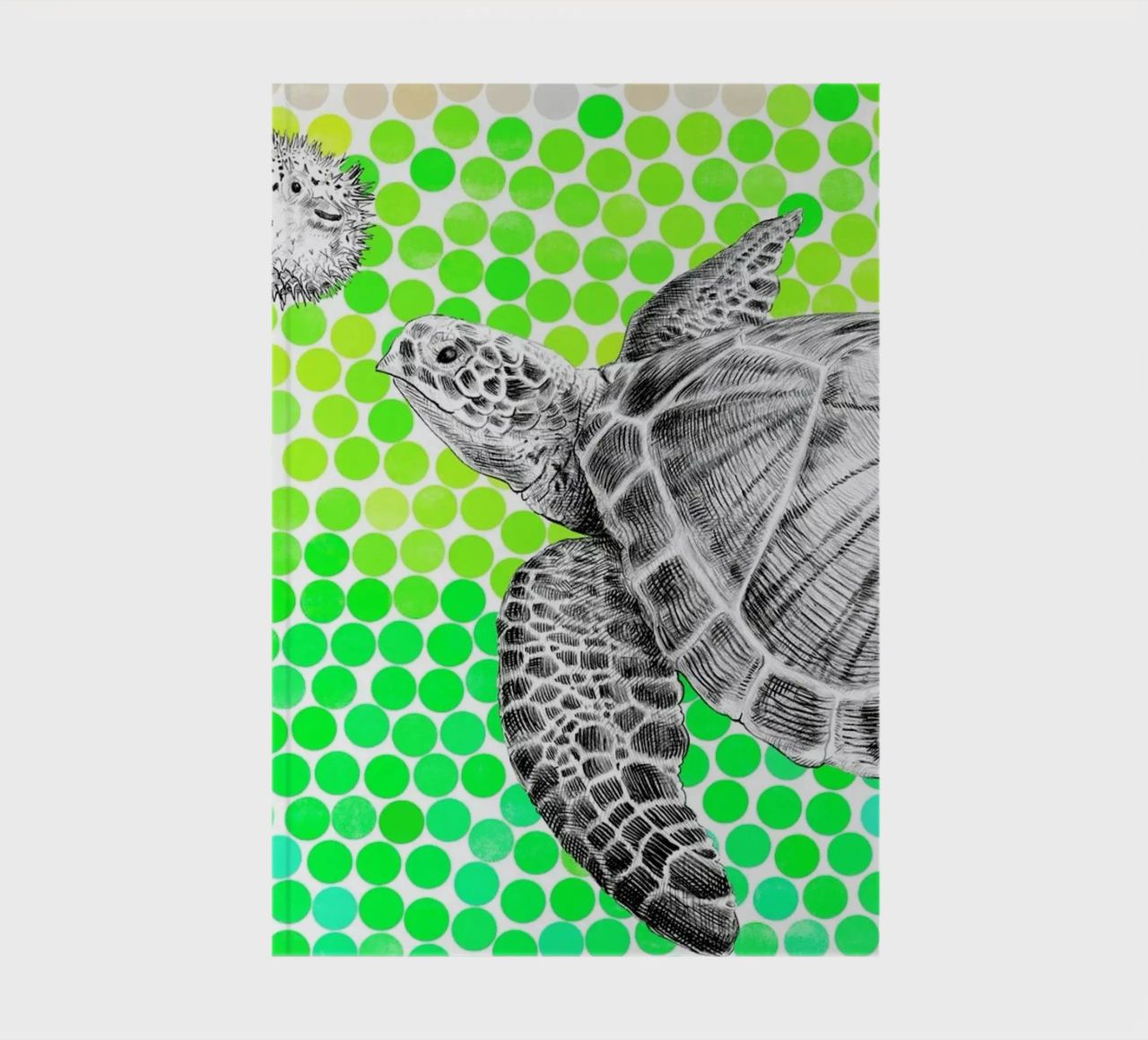 Turtle and Pufferfish notebook by Eric Fan