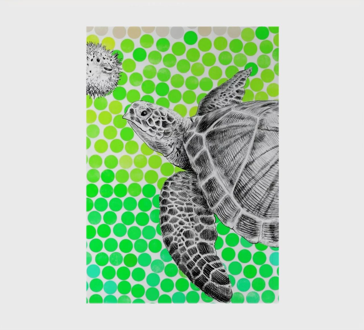 Turtle and Pufferfish notebook by Eric Fan