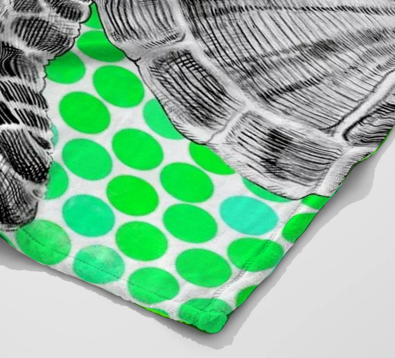 Turtle and Pufferfish coperta in pile da Eric Fan