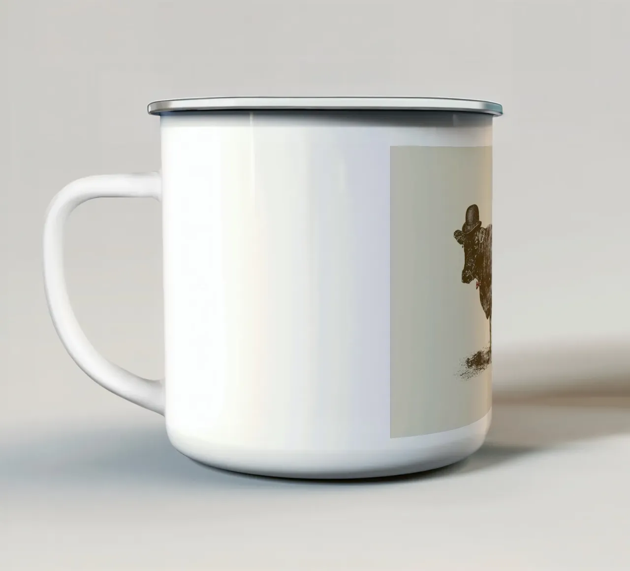Cow Cow Nut tazza in smalto da Florent Bodart