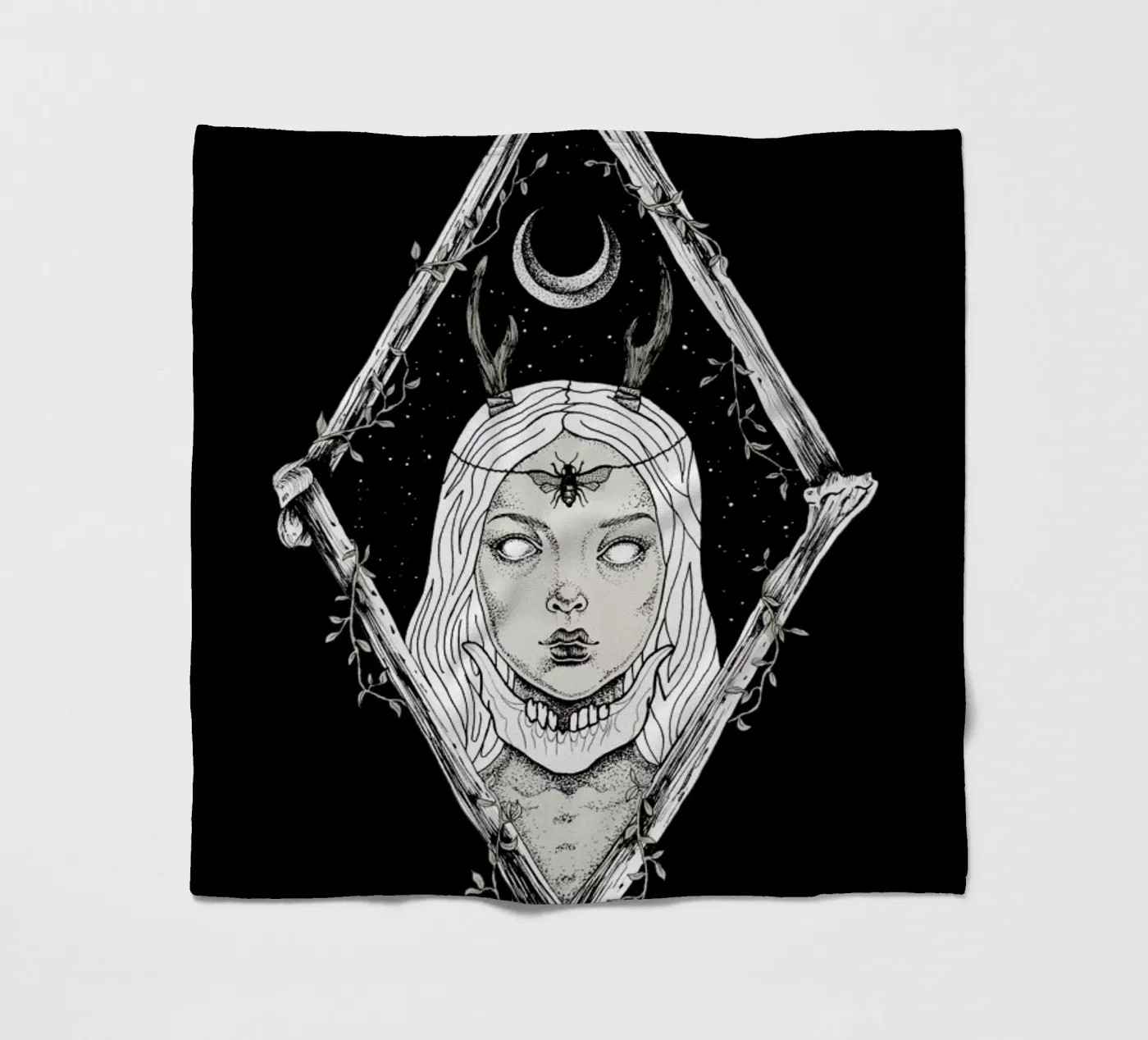 Bones fleece blanket by Alejandra Sáenz