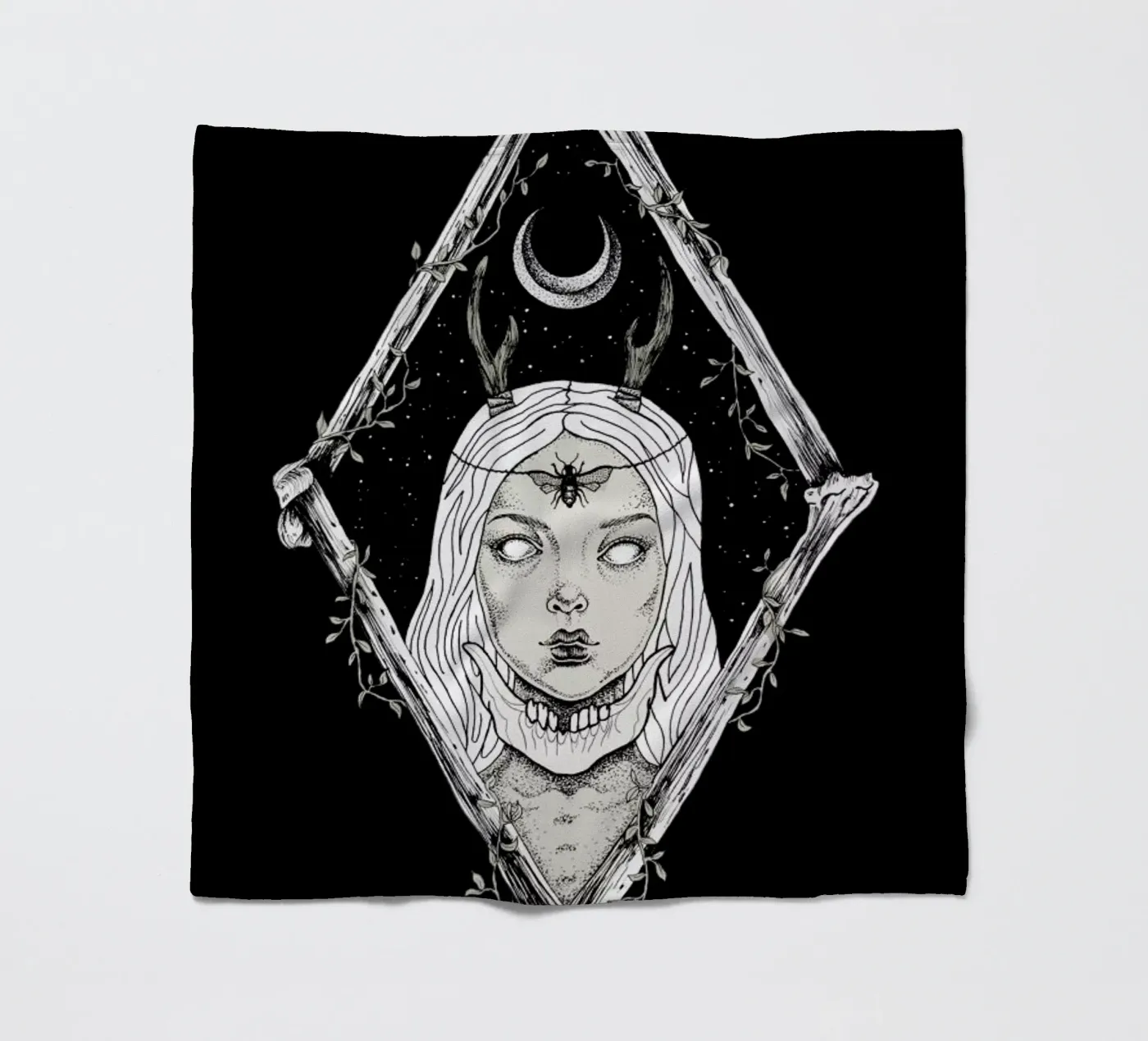 Bones fleece blanket by Alejandra Sáenz