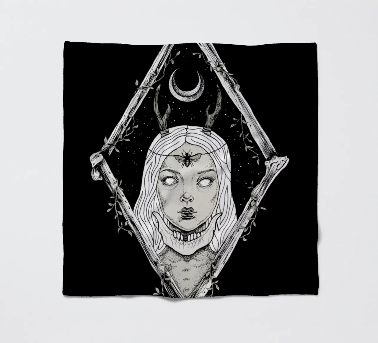 Bones Fleecedecke von Alejandra Sáenz