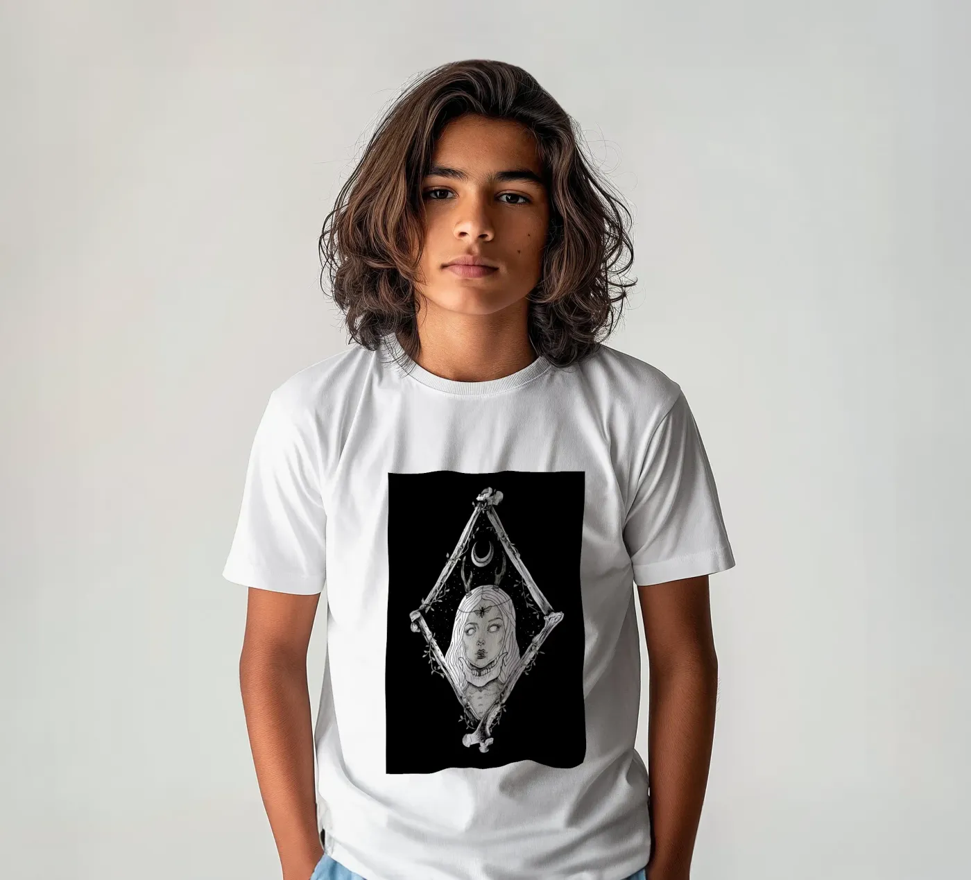 Bones kinder t-shirt van Alejandra Sáenz