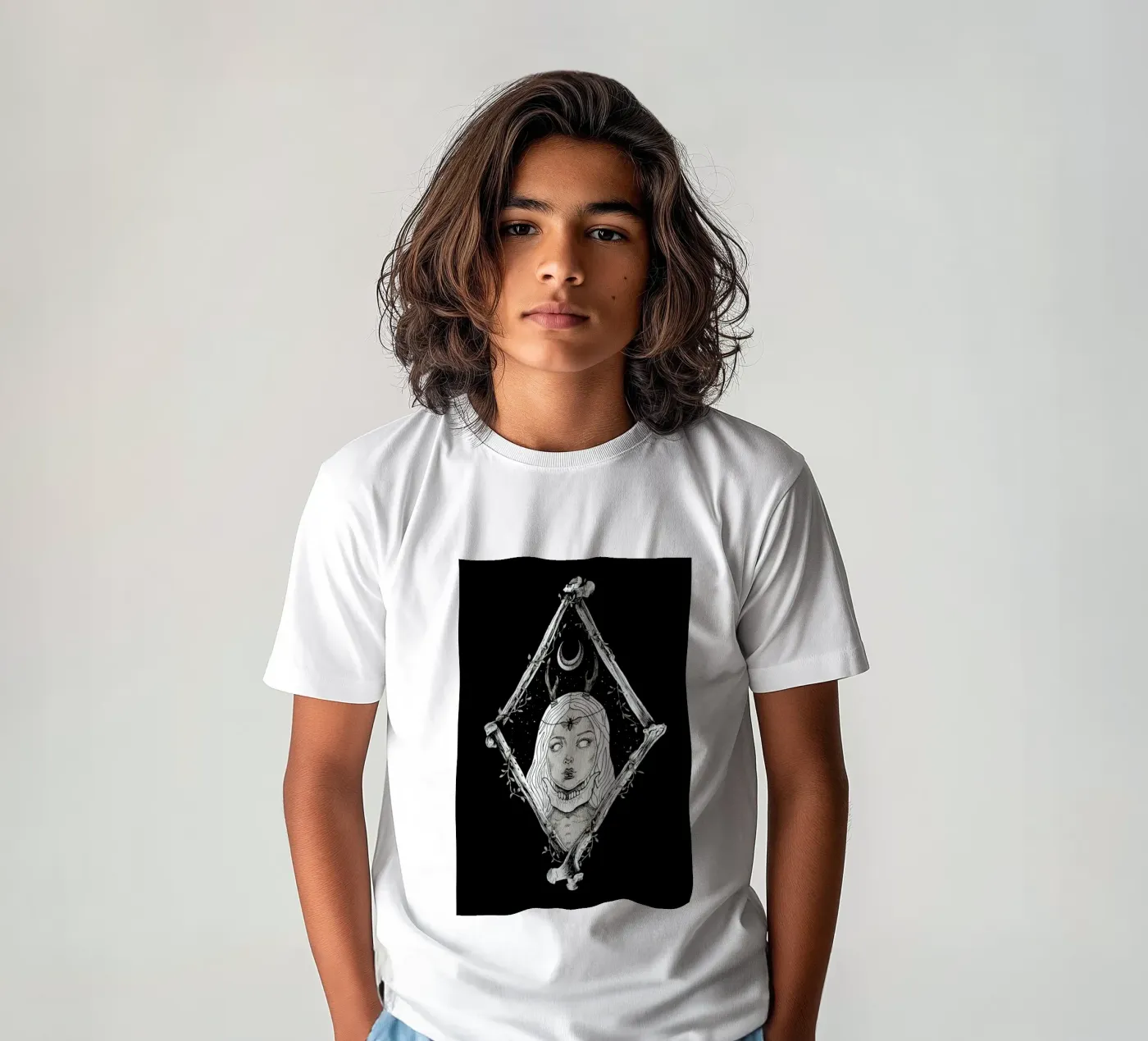 Bones kinder t-shirt van Alejandra Sáenz