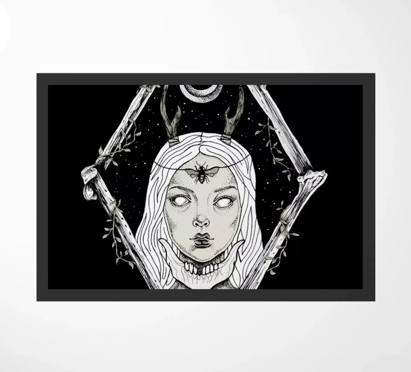 Bones doormat by Alejandra Sáenz